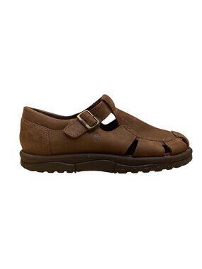 Teva Men’s Brown Leather Adjustable Strap Style 6314 Crete Sandals Size 8.5